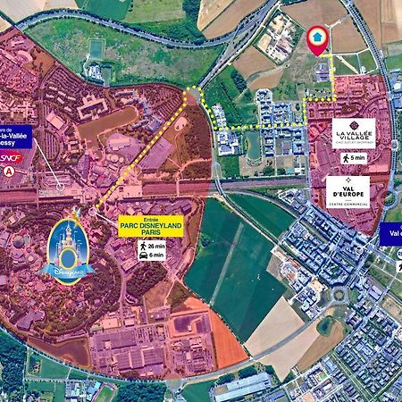 Disneyland-Paris 8Pers,Parking, Borne Recharge Ve, Wifi Serris Esterno foto